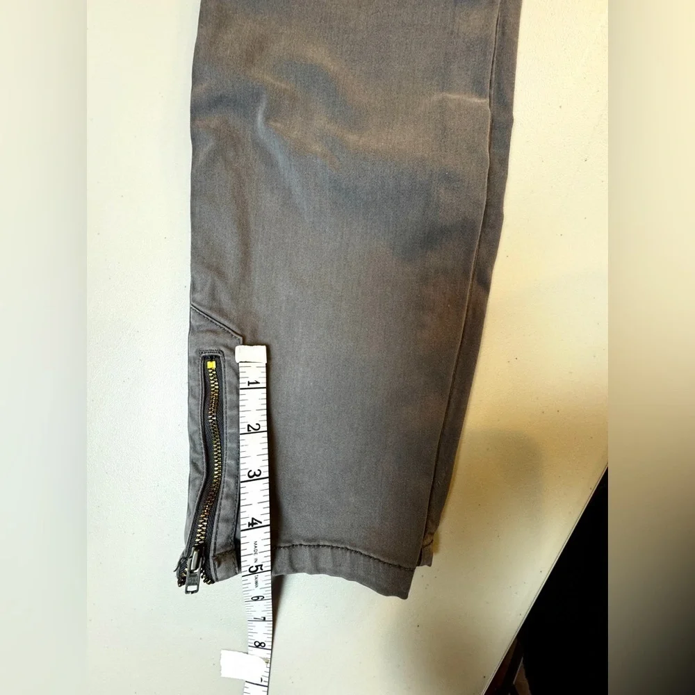 Pilcro & the Letterpress Gray Skinny Jeans Size 32 Ankle Zip Anthropologie